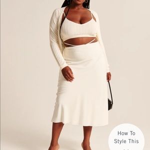 Abercrombie set maxi skirt & wrap top